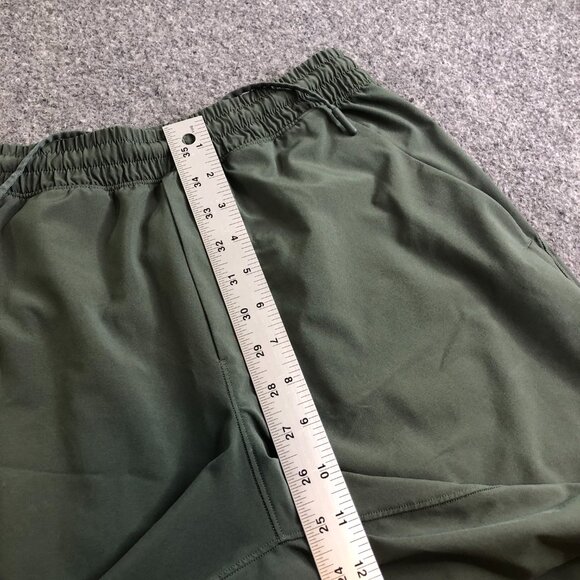 Luululemon THE Shorts Mens Small Green Performance 7" Inseam Stretch Gym - Picture 5 of 11
